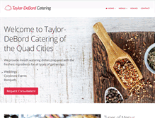 Tablet Screenshot of debordcatering.com